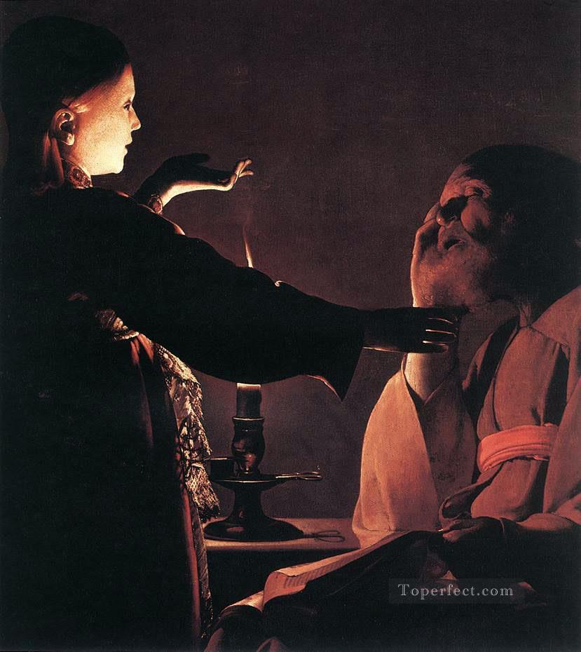 El sueño de San José a la luz de las velas Georges de La Tour Pintura al óleo